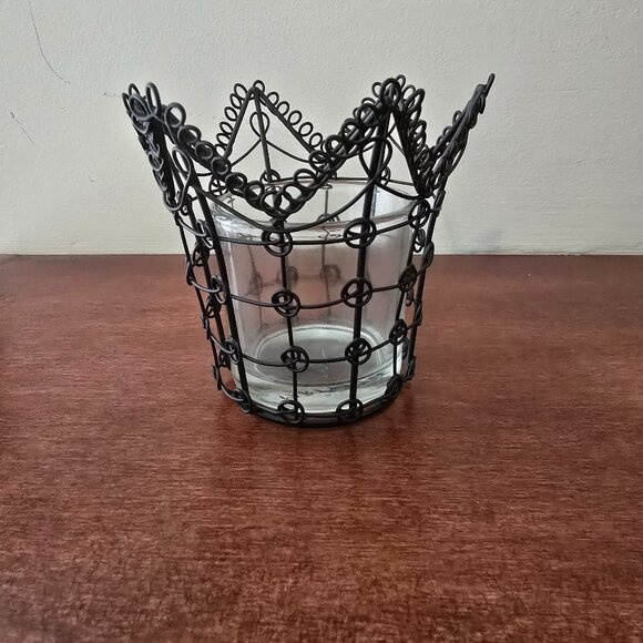 PartyLite Black Wire Lace Votive Candle Holder - NEW in Box - Picture 1 of 1